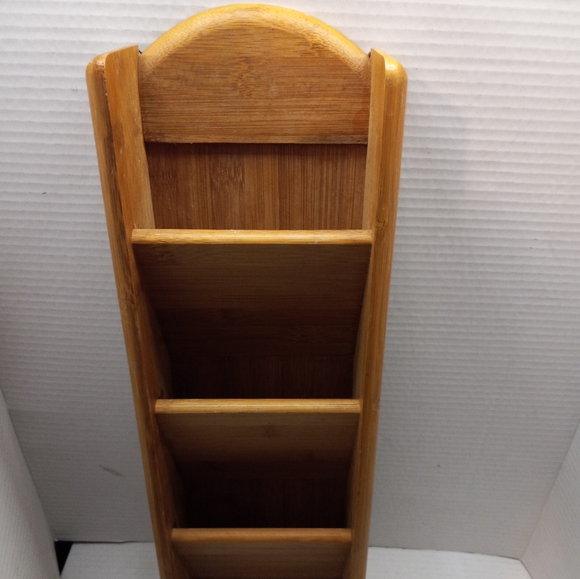 Handmade Wood Wall Mounted Keys Mail Bills Organizer Holder Letter Rack Décor - Picture 2 of 6